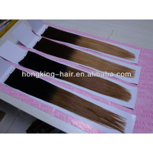wholesale grade 5a remy ombre two tone tape hair extension